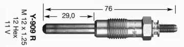 Свеча накаливания NGK для ALFA ROMEO 164 (164_) 2.5 TD (164.A1A)
